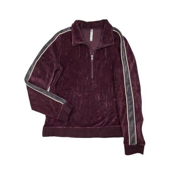 Fabletics Britt Velour Half Zip Pullover - Picture 2 of 8